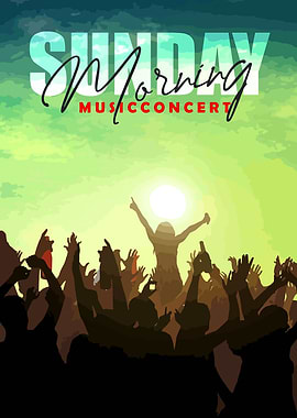 Sunday Morning Music Concert Poster