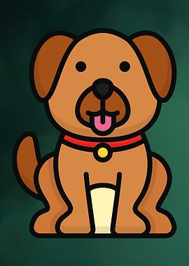 Cartoon Dog Illustration