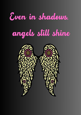 Angelic Wings in Shadows