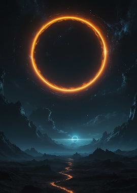 Fiery Ring Landscape