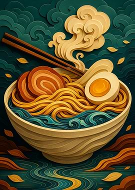 Stylized Ramen Bowl