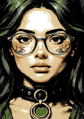 Portrait of a Woman with Flowers