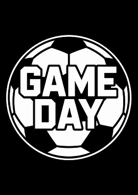 Game Day Soccer Ball Graphic football design