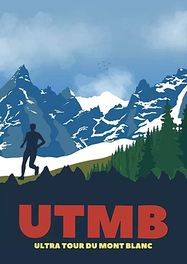 UTMB Ultra Tour Mont Blanc Poster