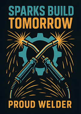 Sparks Build Tomorrow Proud Welder