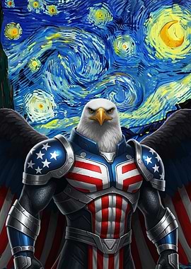 American Eagle Starry Night