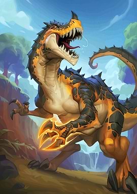 Dinosaur Glowing Claws