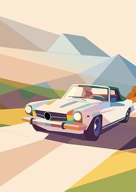 Geometric Car Landscape