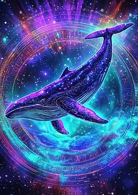 Cosmic Whale Galactic Circle