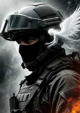 Soldier Angelic Figure