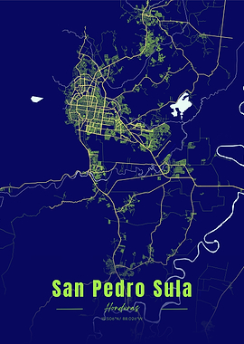 San Pedro Sula Map