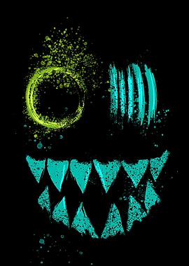 Abstract Monster Face