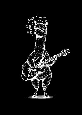 Alpaca Guitar Art Music