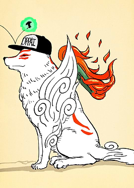 Okami Amaterasu with Oppai Hat