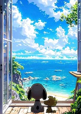 Snoopy and Woodstock Ocean View