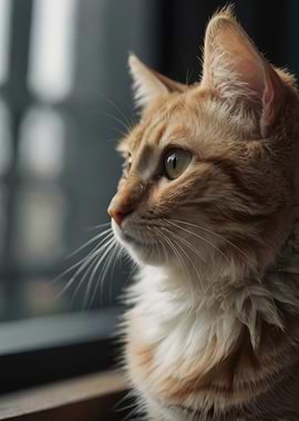 Ginger Cat Portrait