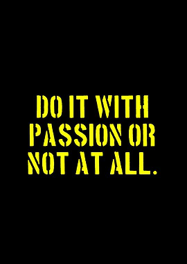 Do it with passion text art