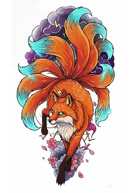 Nine-tailed Fox Digital Art