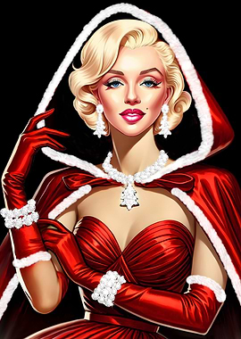 Marilyn Monroe Christmas Portrait