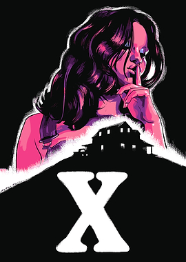 X Movie Poster Illustration