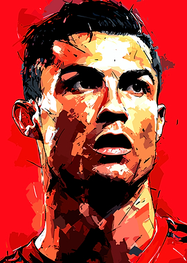 Cristiano Ronaldo Portrait - Digital Art