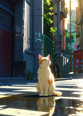 Cat in Alleyway