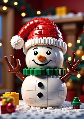 Lego Christmas Snowman