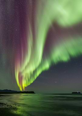 Aurora Borealis over the Ocean