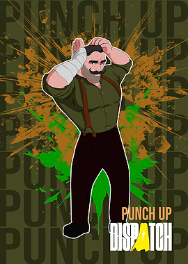 Punch Up Dispatch Character Illustration