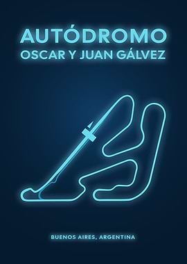 Autódromo Oscar y Juan Gálvez Track Map