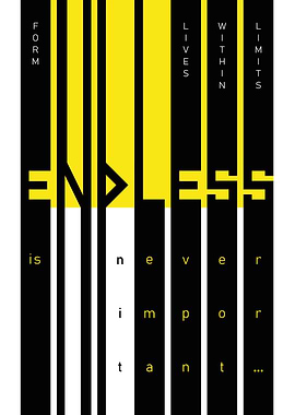 Form Lives Within Limits — Typography Art