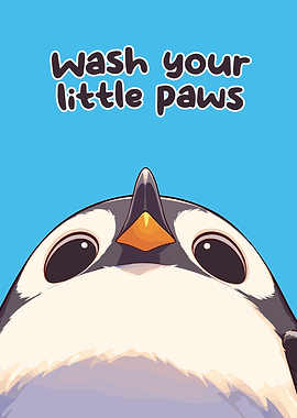 Wash Your Little Paws Penguin