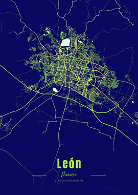 León, Mexico City Map