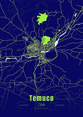 Temuco, Chile City Map