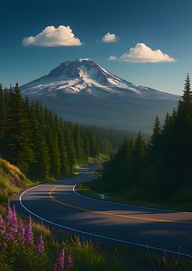 Mountain Road Landscape
