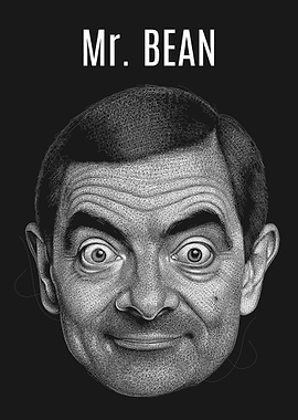 Mr. Bean Scribble Art