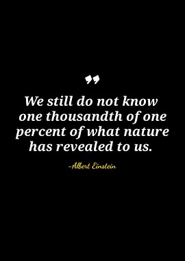 Einstein Quote on Nature's Mysteries