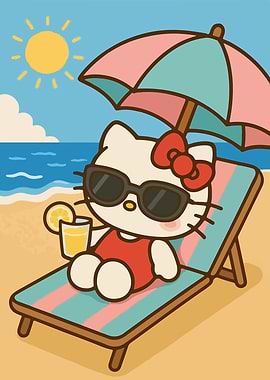 Hello Kitty Beach Relaxation