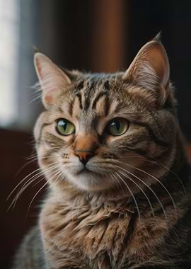 Portrait of a Tabby Cat