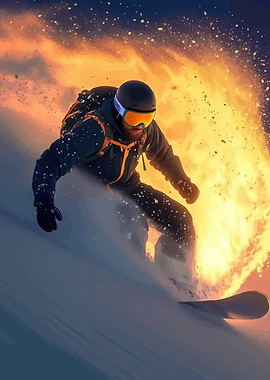 Snowboarder Action