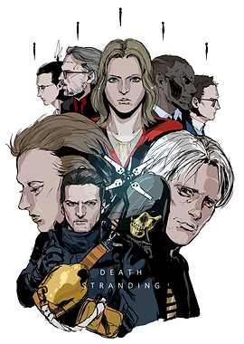 Death Stranding Character Collage