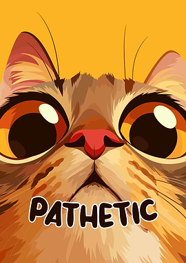 Pathetic Cat Close-Up