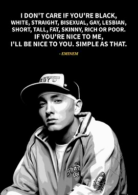 Eminem Quote Portrait