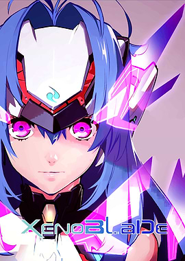 Xenoblade character with futuristic armor