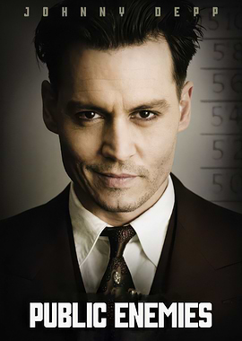 Public Enemies movie poster: Johnny Depp