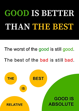 Good Is Better Than the Best — Paradox