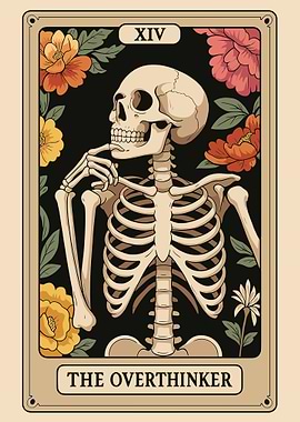 The Overthinker Tarot Card Illustration