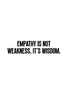 Empathy is Wisdom Text Art