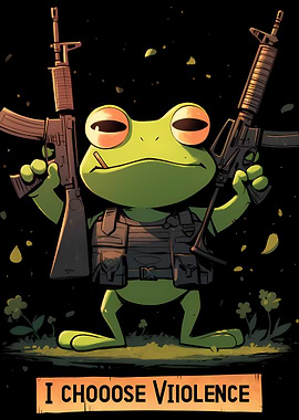 Frog with Guns: I Choose Violence