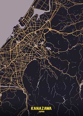 Kanazawa Japan City Map